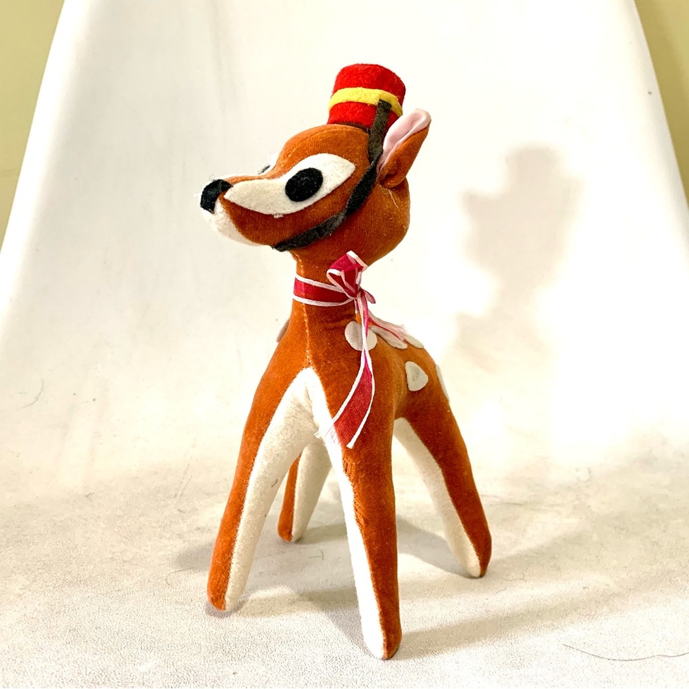 Vintage Stuffed Animal Bambi Made in Japan Antique Plush toy